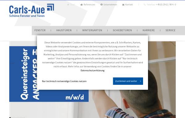 Carls-Aue GmbH & Co.KG, Fenster- und Bauelemente Werk
