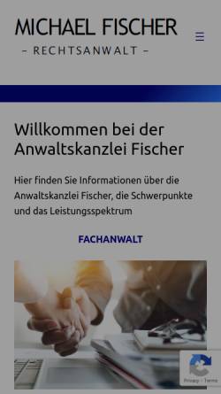 Vorschau der mobilen Webseite www.ra-fischer.de, Rechtsanwalt Fischer
