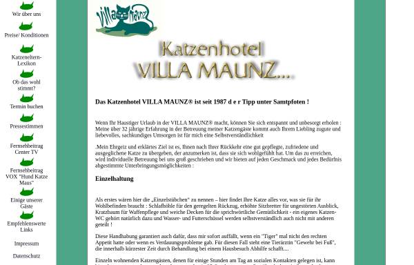 Vorschau von villa-maunz.de, Katzenhotel Villa Maunz