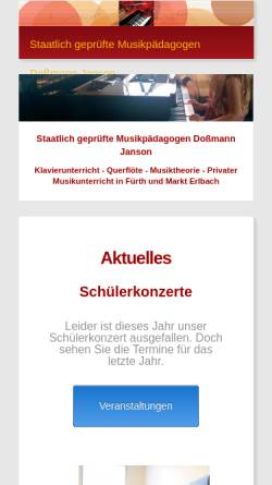 Vorschau der mobilen Webseite www.jansons-fuerth.de, Jansons