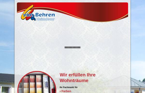 Vorschau von www.vonbehren-heimdecor.de, Maler- und Heimwerkerbedarf von Behren Heimdecor GmbH