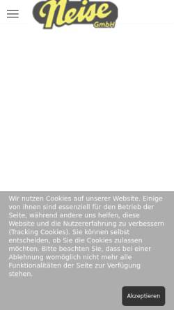Vorschau der mobilen Webseite www.neise-rahden.de, Neise GmbH & Co. KG