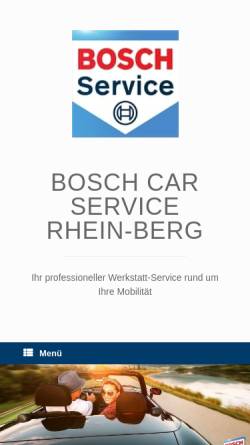 Vorschau der mobilen Webseite www.bosch24.de, Bosch Car Service Rhein-Berg