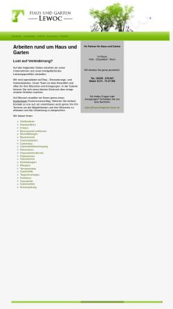Vorschau der mobilen Webseite www.hausundgarten-lewoc.de, Haus und Garten Lewoc