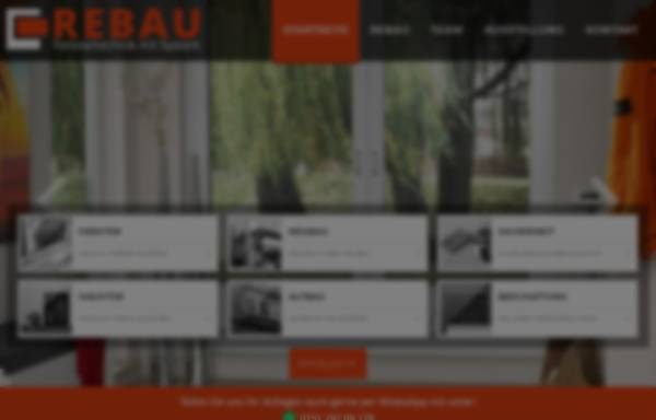 Vorschau von www.rebau-fenster.de, Rebau Fensterhandelsgesellschaft mbH