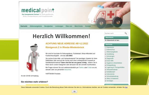 Vorschau von www.medical-point-rheda.de, Medical Point