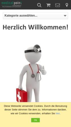 Vorschau der mobilen Webseite www.medical-point-rheda.de, Medical Point