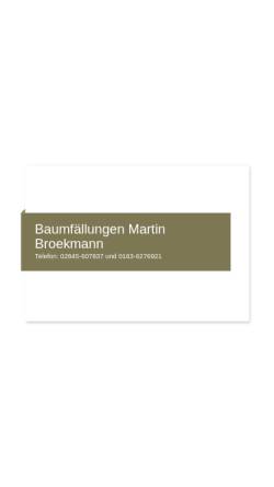 Vorschau der mobilen Webseite ihr-baumfaeller.de, Martin Broekmann Baumfällungen