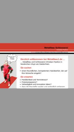 Vorschau der mobilen Webseite www.metallbau1.de, Metallbau Schlosserei Christian Pavlicic