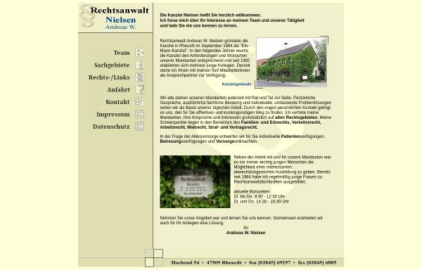 Vorschau von www.ra-nielsen-pp.de, Rechtsanwaltskanzlei Nielsen und Wirges