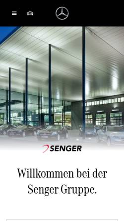 Vorschau der mobilen Webseite www.senger.rheine.mercedes-benz.de, Egon Senger GmbH