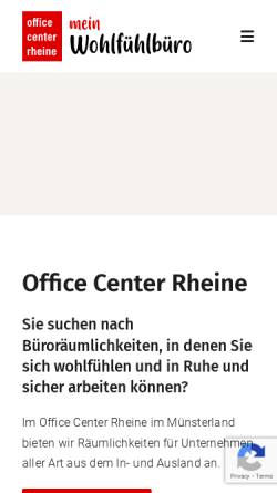 Vorschau der mobilen Webseite www.office-center-rheine.de, Office Center Rheine