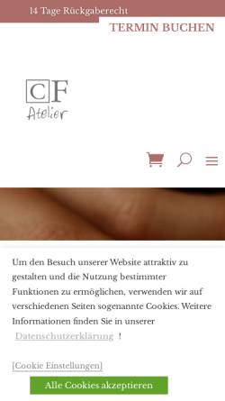 Vorschau der mobilen Webseite www.c-fassbender.de, CF Atelier