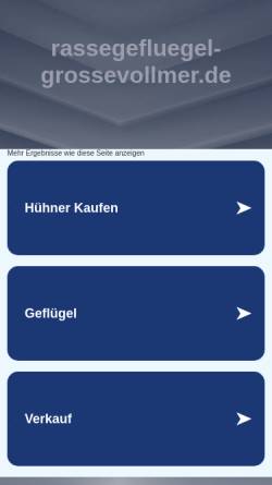 Vorschau der mobilen Webseite www.rassegefluegel-grossevollmer.de, Rassegeflügelzucht Großevollmer