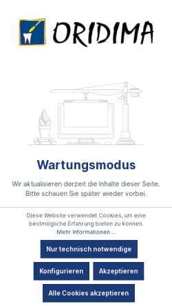 Vorschau der mobilen Webseite orishop.de, Oridima Webdesign
