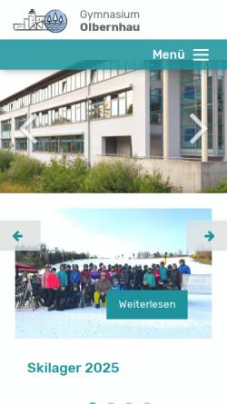Vorschau der mobilen Webseite www.gymnasium-olbernhau.de, Gymnasium Olbernhau