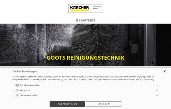 Vorschau von goots.de, Goots Reinigungstechnik