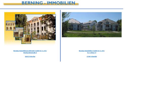 Vorschau von www.berning-immobilien.de, Berning Immobiliengesellschaft GmbH & Co. KG