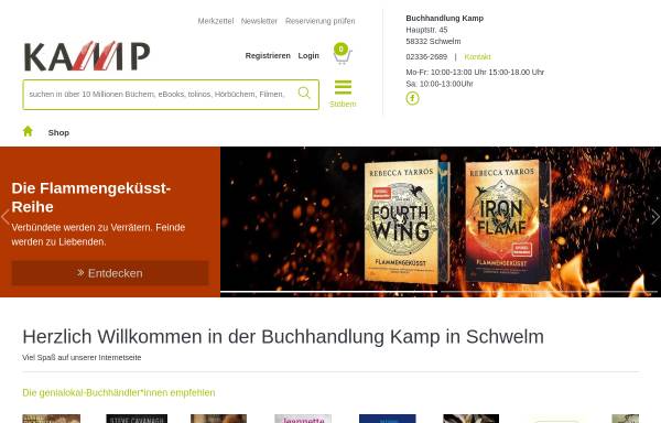 Vorschau von www.kampbuch.de, Buchhandlung Kamp