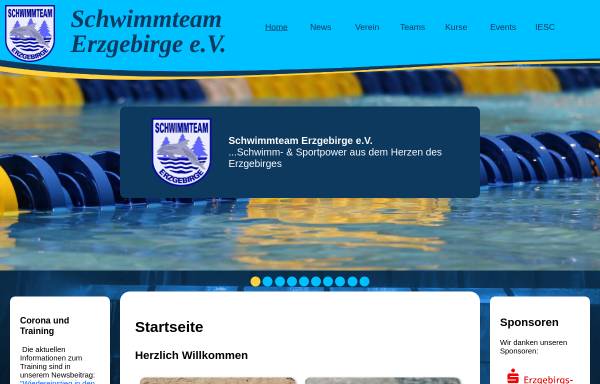 Vorschau von www.schwimmteamerzgebirge.de, Schwimmteam Erzgebirge e.V.