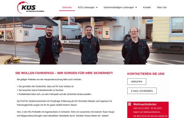 Vorschau von www.doerner-schwelm.de, KFZ- Prüfstelle und Ingenieurbüro Dörner