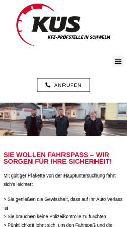 Vorschau der mobilen Webseite www.doerner-schwelm.de, KFZ- Prüfstelle und Ingenieurbüro Dörner