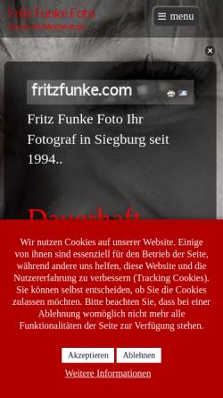 Vorschau der mobilen Webseite www.fritzfunke.com, Fritz Funke Foto