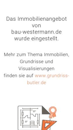 Vorschau der mobilen Webseite www.bau-westermann.de, Baugesellschaft Westermann mbH & Co. KG