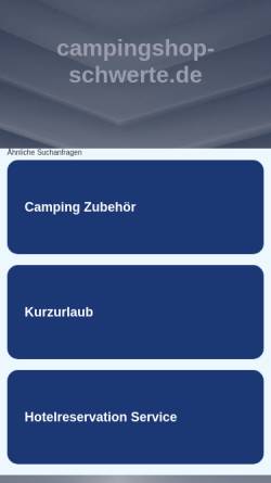 Vorschau der mobilen Webseite www.campingshop-schwerte.de, Bösti Reisemobile