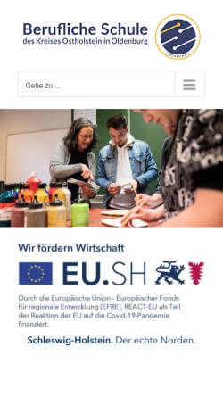 Vorschau der mobilen Webseite bbs-old.de, Berufliche Schule des Kreises Ostholstein in Oldenburg