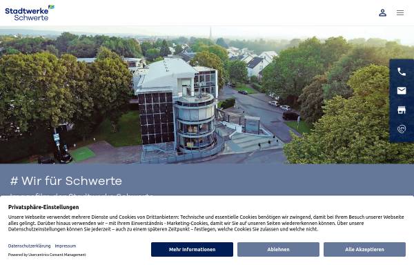 Vorschau von www.sws-schwerte.de, Stadtwerke Schwerte GmbH