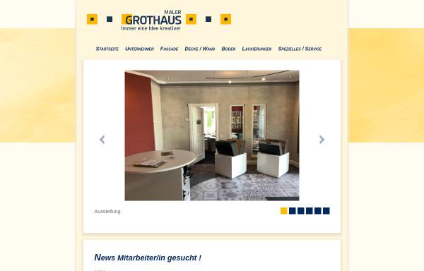 Vorschau von www.maler-grothaus.de, Maler Grothaus mit Niederlassungen in Spenge und Enger