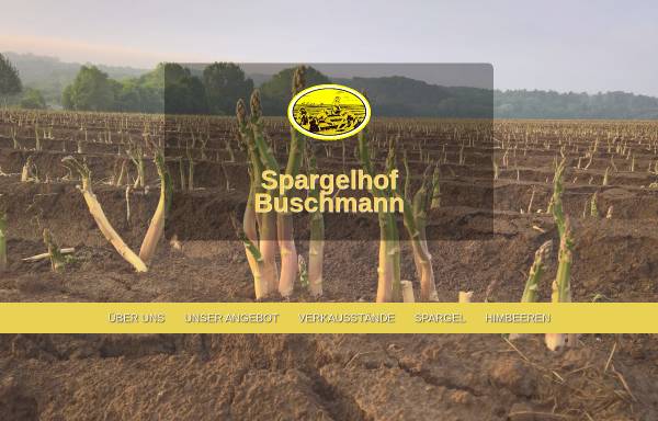 Vorschau von www.spargelhof-buschmann.de, Spargelhof Buschmann, Inhaber Jörg Buschmann