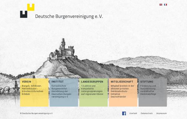 Vorschau von www.deutsche-burgen.org, Deutsche Burgenvereinigung e.V.