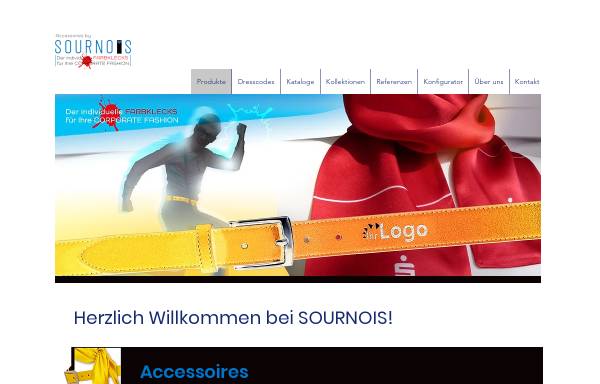 Vorschau von www.sournois.de, Sournois Manfred Schleicher - Krawattenherstellung