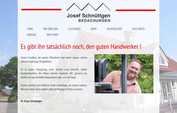Vorschau von www.schnuettgen.net, Josef Schnüttgen Bedachungen GmbH & Co. KG