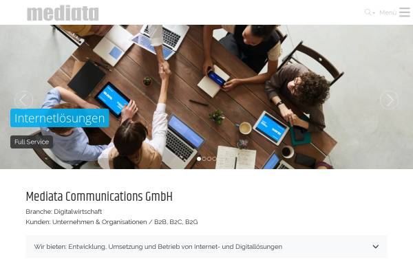 Vorschau von www.mediata.net, Mediata Communications GmbH