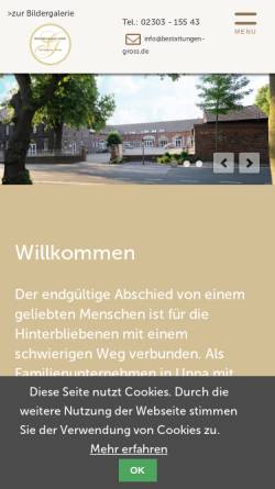 Vorschau der mobilen Webseite www.bestattungshaus-eickhoff.de, Bestattungen Eickhoff & Rammelkamp