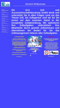 Vorschau der mobilen Webseite www.uls-zollberatung.de, ULS Zoll- und Außenwirtschaftsberatung