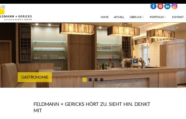 Vorschau von www.feldmann-gericks.de, Feldmann + Gericks Innenausbau GmbH