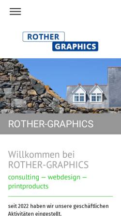Vorschau der mobilen Webseite www.rother-graphics.de, Rother-Graphics