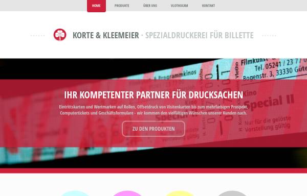 Vorschau von www.korte-kleemeier.de, Druckerei Korte & Kleemeier