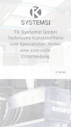 Vorschau der mobilen Webseite www.tksystems.de, TK-Systems