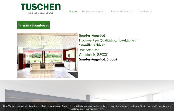 Vorschau von www.tuschen-kuechen.de, Hans-Gerd Tuschen KG, Küchen- und Türenwerk