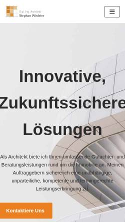 Vorschau der mobilen Webseite architekt-wirdeier.de, Architekt Wirdeier