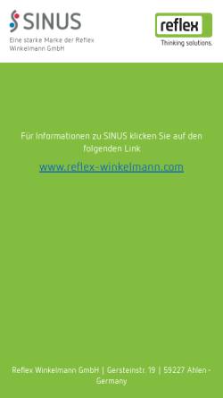 Vorschau der mobilen Webseite www.sinusverteiler.de, Comfort Sinusverteiler