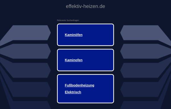 Vorschau von www.effektiv-heizen.de, Gustav Mehrbrodt Elektroheizungen