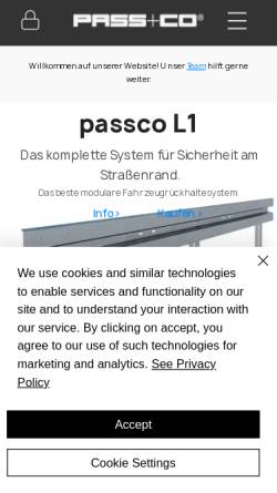 Vorschau der mobilen Webseite www.passco.international, PASS+CO GmbH + Co. KG