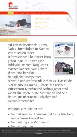Vorschau der mobilen Webseite www.nobis-immobilien.de, Nobis-Immobilien