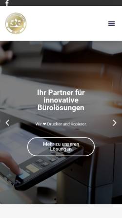 Vorschau der mobilen Webseite bcschwerin.de, BC Büromaschinencenter